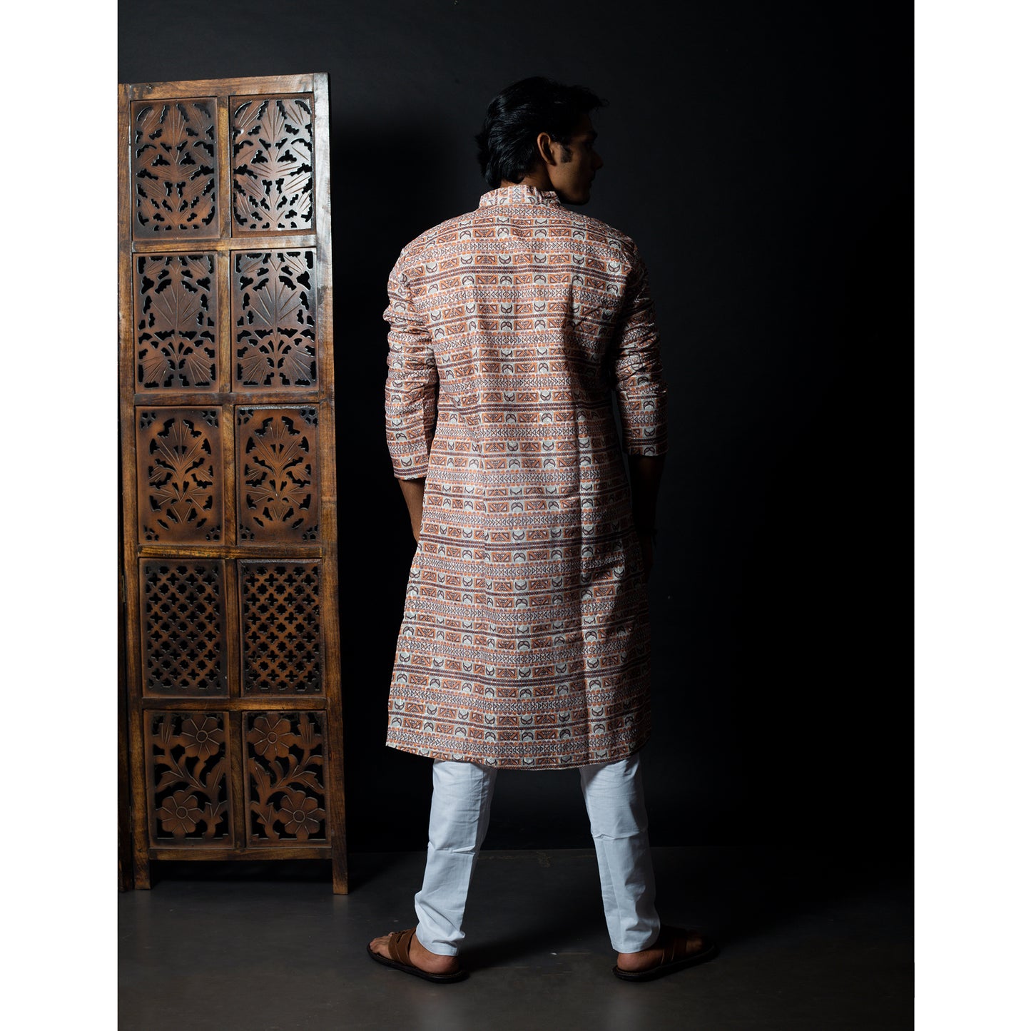 Traditional Printed Kurta - Men's Ethnic Festive Wear