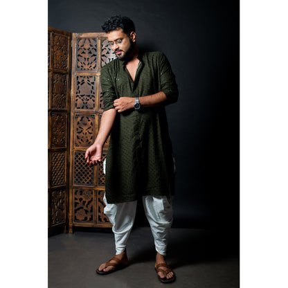 Elegant Olive Green Kurta - Tradition Meets Style