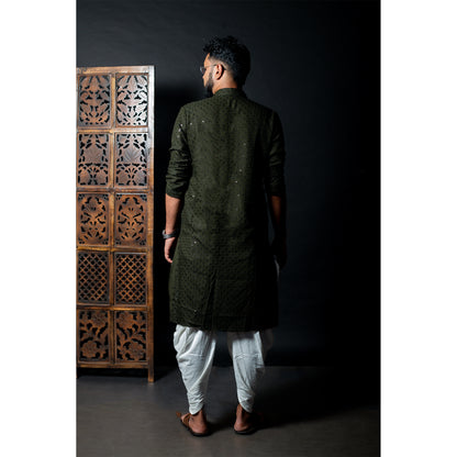 Elegant Olive Green Kurta - Tradition Meets Style