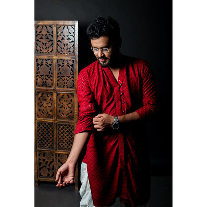 Elegant Red Kurta - Tradition Meets Style