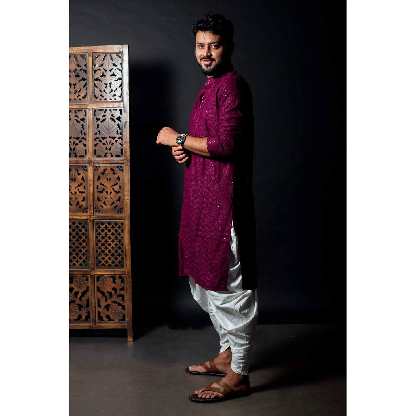 Elegant Maroon Kurta - Tradition Meets Style