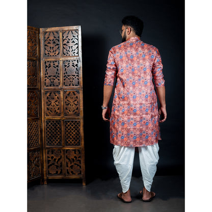 Sophisticated Brown Kurta with Subtle Patterns