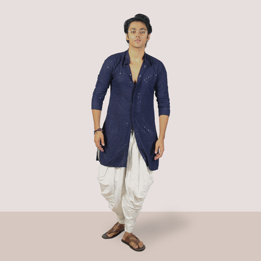 Elegant Navy Blue Kurta - Tradition Meets Style