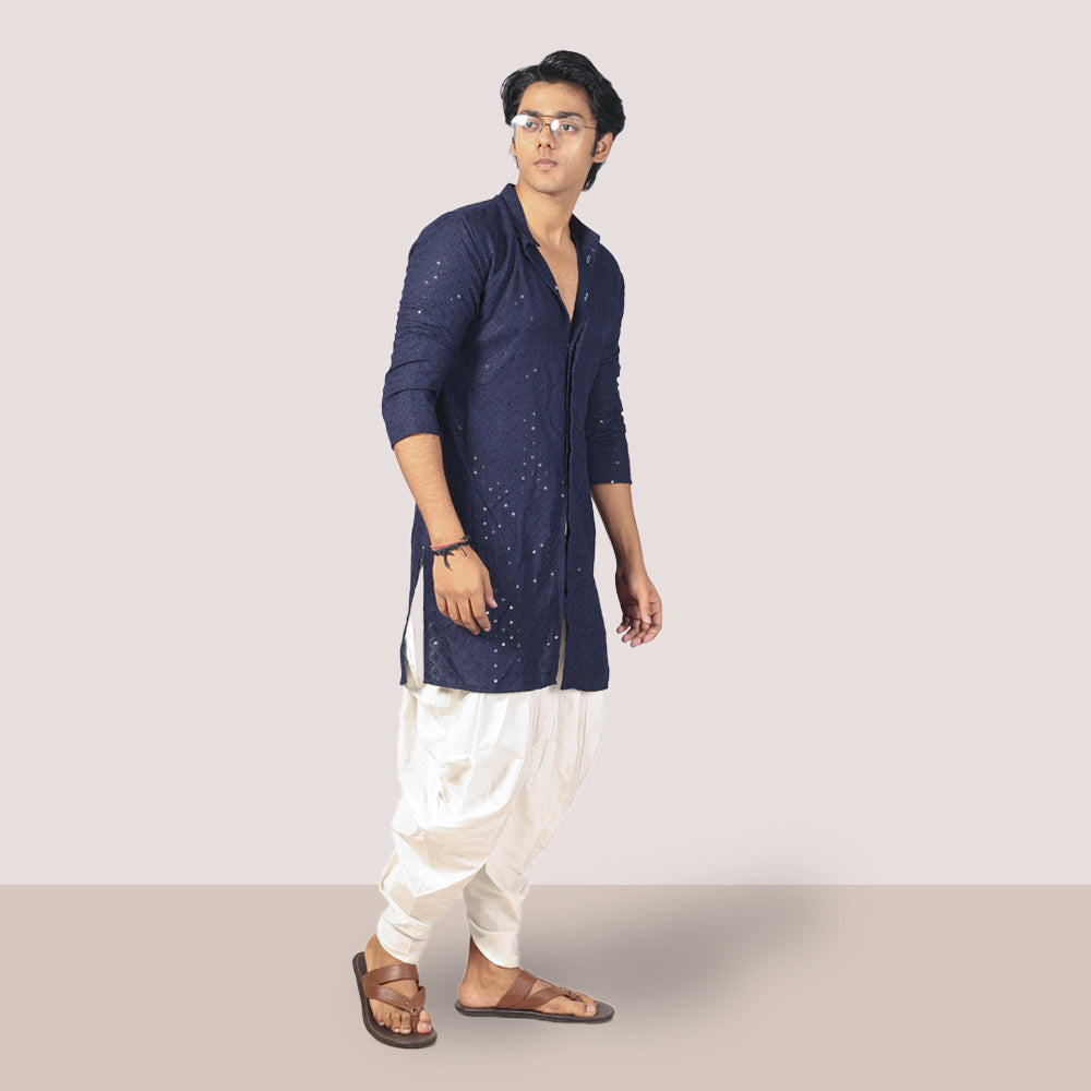 Elegant Navy Blue Kurta - Tradition Meets Style