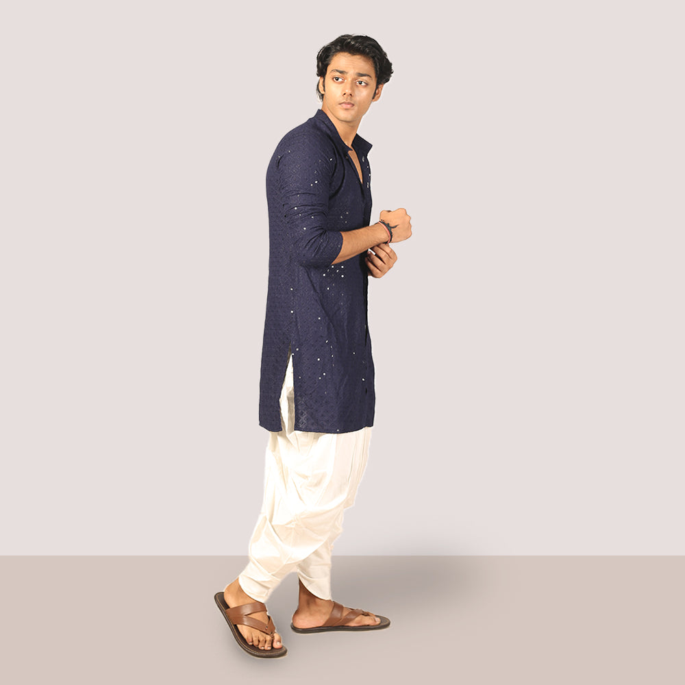 Elegant Navy Blue Kurta - Tradition Meets Style