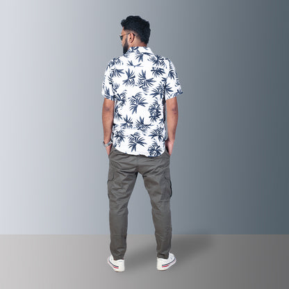 Tropical Leaf Print Shirt